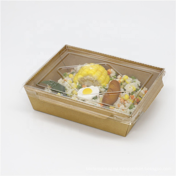 Disposable Kraft paper food container take away food box